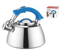 H&H Bollitore Acciaio Inox Con Fischiotto Ghibli Blue2,5 Pri