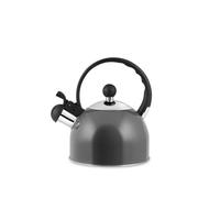 H&h bollitore in acciaio inox con fischio lt 1,5 antracite