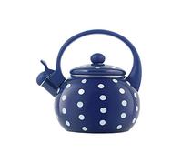 H&H Bollitore Smaltato Blu e Bianco