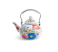 H&H Bollitore Smaltato, Decoro Garden, Lt 2.5, adatto all'induzione