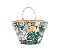 H&H Borsa in Plastica e Paglia, Assortita, 20x30cm