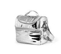 H&H Borsa Termica Crystal 11L in PEVA Silver - Isolamento Termico Efficiente, Compatta e Leggera, per Picnic, Pranzo Fuori, Campeggio, Viaggi