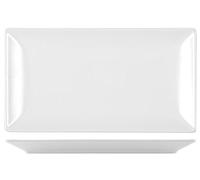 H&H Boston Piatto Rettangolare 25 x 15, Bianco, Stoneware