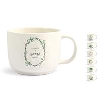 H&H Botanic Set 6 Jumbo, New Bone China, cc350, Decori Assortiti