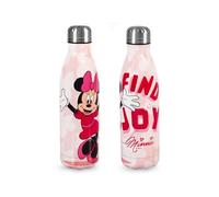 H&H Bottiglia Termica Bimba, per Bambini e Adulti, Borraccia in Acciaio Inox, Decoro Minnie Joy - 0,5Lt, Isolamento Termico, Design Unico, Ideale per Sport e Tempo Libero, Idea Regalo
