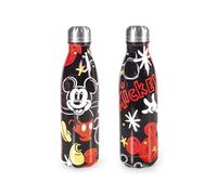 H&H Bottiglia Termica Bimbo, per Bambini e Adulti, Borraccia in Acciaio Inox, Decoro Mickey District - 0,5Lt, Isolamento Termico, Design Unico, Ideale per Sport e Tempo Libero, Idea Regalo