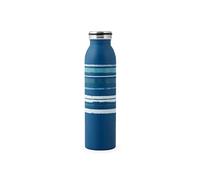 H&H Bottiglia Termica Inox 18/10, Righe Blu, Lt 0,60