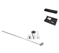 H&H Bruno vanzan Bar Spoon con Inclusi i Tools: forchettina Muddler Mini Jigger