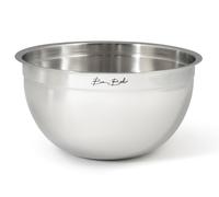 H&H by Bruno Barbieri - Bowl in Acciaio Inox 18/10 Ø24 cm, Ciotola da Cucina per Uso Domestico, Ideale per Mescolare, Impastare e Servire, Lavabile in Lavastoviglie