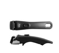 H&H by Bruno Barbieri Manico Amovibile Compacta, Compatibile con Pentole e Padelle Compacta, Bachelite, Nero