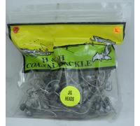 H&H C14100-08 Testa Di Jig Cocahoe Da Mare 1/4 Oz. Non Verniciata 100CT