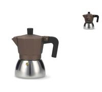 H&H Caffettiera Bronze in alluminio e acciaio inox 4 tazze