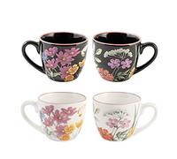 H&h set 6 tazze caff caroline black&white cc 80