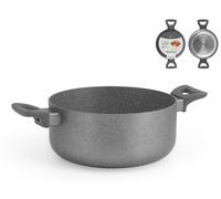 H&H Casseruola 2 Manici, Alluminio, Antiaderente, Grigio, 20cm - 8443020