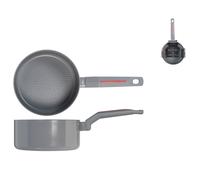 H&H Casseruola 1 Manico Antiaderente Division Cm 20, Nero