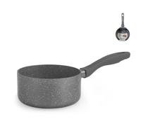 H&H Casseruola 1 manico con Stone Grey in alluminio con antiaderente cm. 16