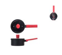 H&H Casseruola 1M Antiaderente Pulse Coperchio Cm16, Nero