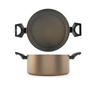 H&H casseruola 2 manici Balance con antiaderente cm.24