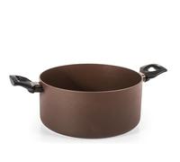 H&H Tegame 2 manici Ground in alluminio con rivestimento antiaderente pfluon cm.