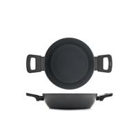 H&H Casseruola 2 manici Polaris in alluminio con rivestimento antiaderente cm.