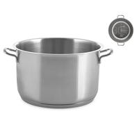H&H Casseruola a 2 manici Elodie in acciaio inox 18/10 cm. 30