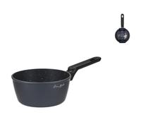 H&H Casseruola a un manico Vortex by Bruno Barbieri in alluminio coniato, 16 cm,
