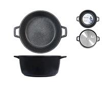 H&H Casseruola Alta Pietra, in Alluminio Antiaderente, 32cm - 884732