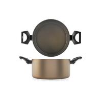 H&H, casseruola, in alluminio, antiaderente, linea Balance, adatta a tutti i piani cottura, lavabile in lavastoviglie, diametro 20 cm