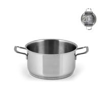 H&H Casseruola Elodie, Acciaio Inox 18/10, Fondo Induzione, 20cm - 2962220