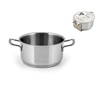 H&h casseruola inox elodie fondo a induzione 2 manici cm16