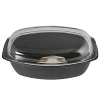 H&H Casseruola Rettangolare Antiaderente Extra Chef Con Coperchio