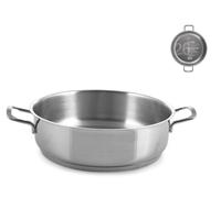 H&H Casseruola semifonda a 2 manici Elodie in acciaio inox 18/10 cm. 26