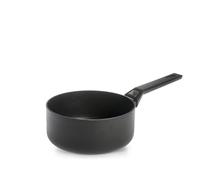 H&H Casseruola Titan 1 Manico in Alluminio con Rivestimento Antiaderente Pfluon, 18 cm, Colore Nero, Adatta a Tutti i Piani Cottura - Incluso Induzione e Vetroceramica, PFOA Free