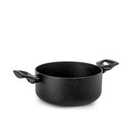 H&H Casseruola Ttian in alluminio con rivestimento antiaderente pfluon nero cm.
