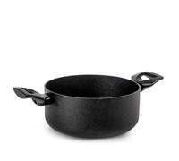 H&H Casseruola Ttian in alluminio con rivestimento antiaderente pfluon nero cm.