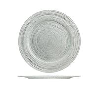 Sottopiatto H&H Celebration Ø32cm in vetro glitterato silver