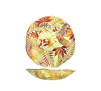 H&H Centrotavola Eden in Vetro Decorato - Ø 30 cm - Elegante e Raffinato - Lavabile in Lavastoviglie fino a 40°C