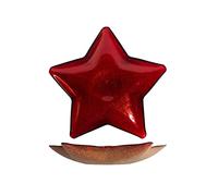 H&H Centrotavola in Vetro a Forma di Stella, Colori Assortiti, 30cm