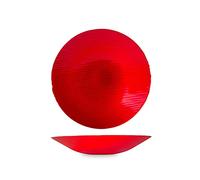 H&H Centrotavola Silk in vetro effetto seta rosso cm. 40