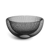 H&H Cestino in Rete Metallica Colore Nero 30x13Hcm