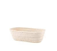 H&H Cestino Lievitazione in Canna di Rattan Ovale 20x8hx15cm. Cestino adatto alla lievitazione di pane e prodotti da forno