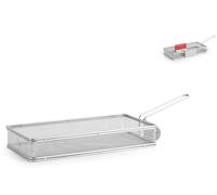 H&H Cestino Per Fritto Rettangolare Borghese In Inox Cm27X13X4