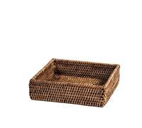 H&h cesto quadrato in rattan cm 21,5x6h