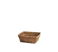 H&h cestino rettangolare in rattan cm 28x24x10