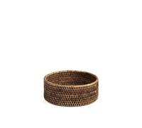 H&H Cestino Tondo In Rattan Cm 20X7H