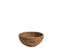 H&H Cestino Tondo In Rattan Cm 23X10H