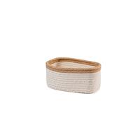 H&h cesto in cotone-juta cm 23x13x11h