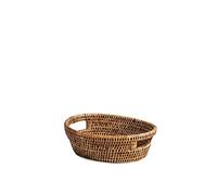 H&H Cesto in Rattan con Manici Ovale 23x18x7hcm