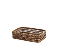 H&H Cesto in rattan rettangolare cm 38x25x10h.