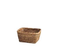 H&H Cesto in rattan rettangolare cm 16x20x11h